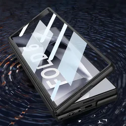 GKK Shockproof Armor Plastic Case For Samsung Galaxy Z Fold 7 6 5 Outer Screen Glass Protective Cover For Galaxy Z Fold6 Case