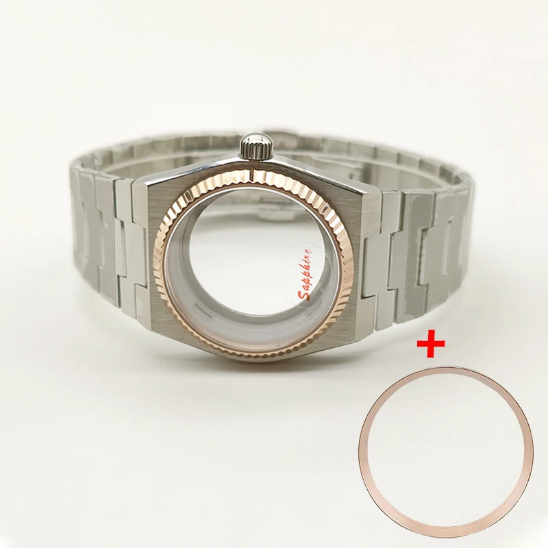 40mm PRX Super Player Uhr Saphirglas Getriebe Fall Für NH35 NH36 7S26 4R Bewegung Uhr Innere Schatten Kombination teile Refit