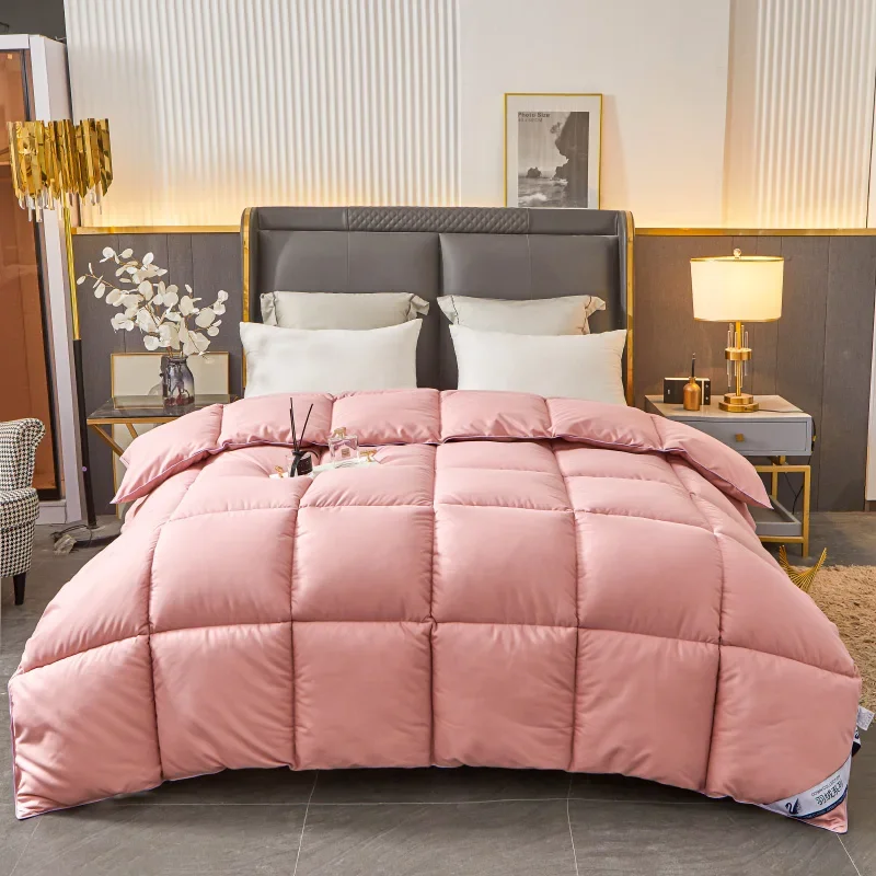 

Goose Down Quilts Duvets Thick California Super King Full Size Comforter Up To The Standard for The Winter Provides Warmth