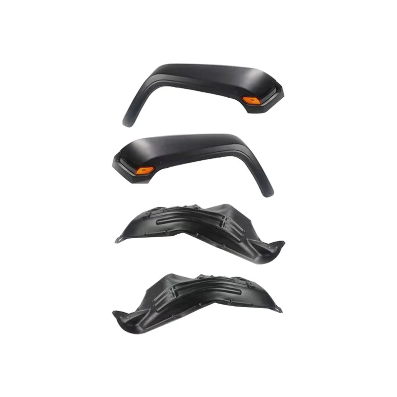 

Black Plastic JK To JL Fender Flares 2PCS Front Wheel Fender With For Wrangler JK 2007-2017 J374-2