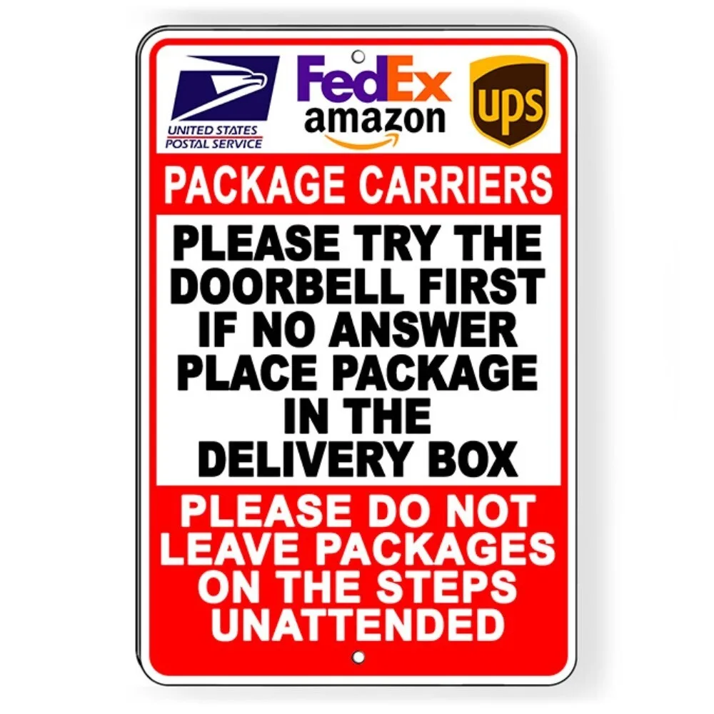CIFbuy Modern Aluminum Wall Art 12x16 Inch Waterproof Decor Sign For Front Porch Delivery Instructions