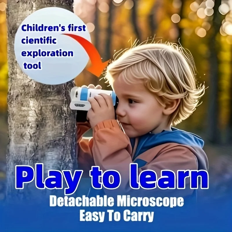 Handheld Microscope Kit Lab  Home School Biological Science Educational Toys For Children Birthday Gift