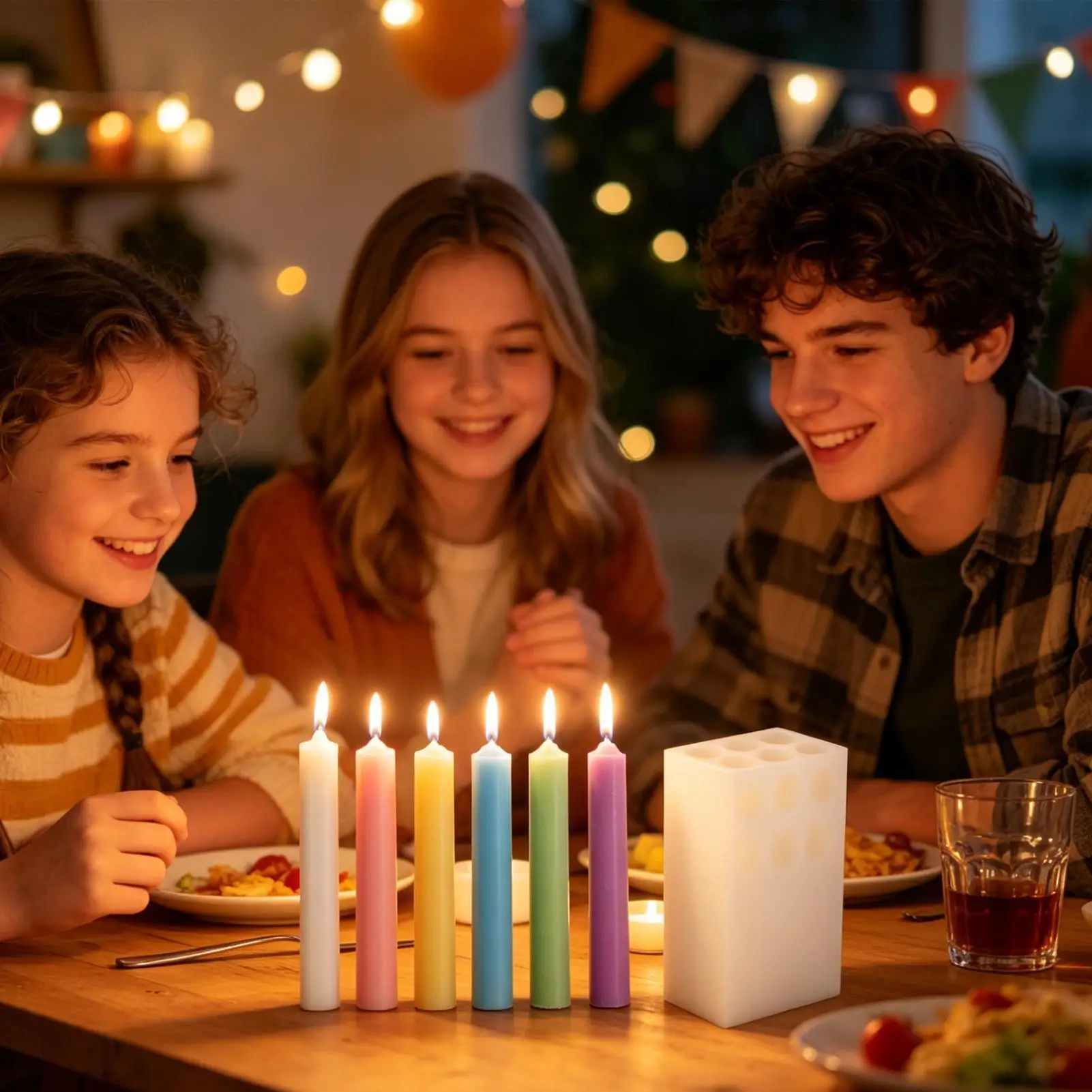 

Формы для изготовления свечей, 6-секционные, для домашнего изготовления свечей на свадьбы, дни рождения, для рукоделия, праздников, встреч, вечеринок, для дома