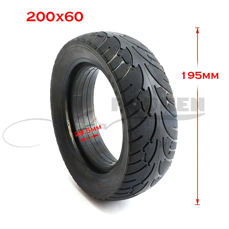 200X60 tubeless solid tires fits electric scooter balance car  8inch brushless motor special explosion-proof tyres