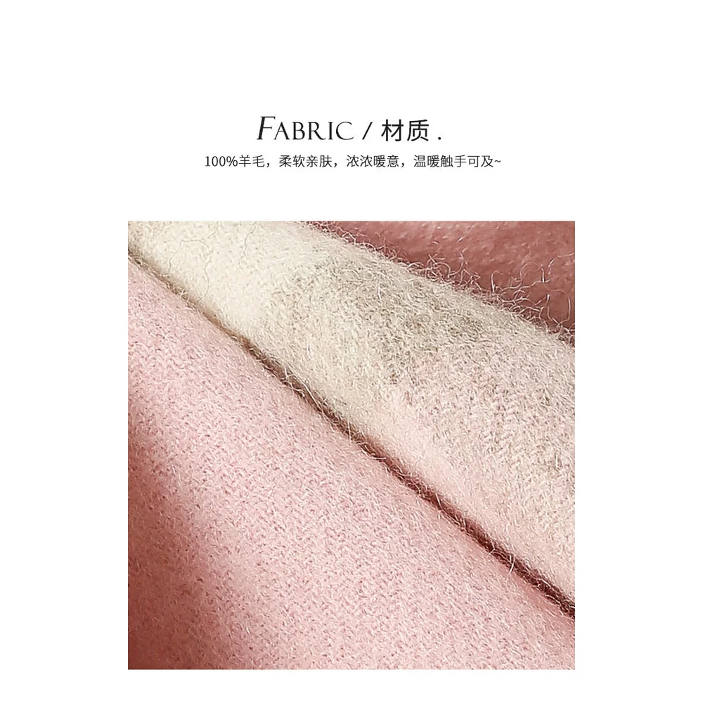 2025 جديد الخريف والشتاء المرأة الراقية تحسس تنوعا حقيبة الموضة الصوف الخالص الكشمير وشاح شال كبير الحجم #6