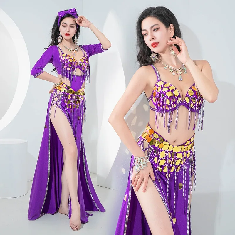 

Customized Belly Costume with Multiple Styles To Inspire BALADISHAABI Eastern Dance Performance Competition Dress Suit Set