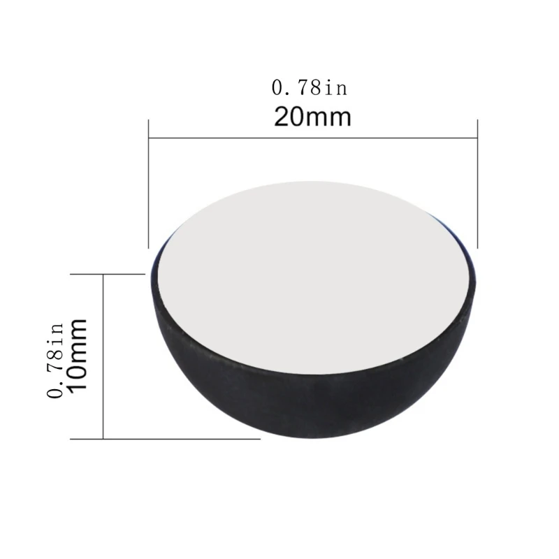 Elastomer Damper Vibration Isolation Feet for Sound Devices, Enhances Stability Silicone Pad, 20mm 4Pack, Black