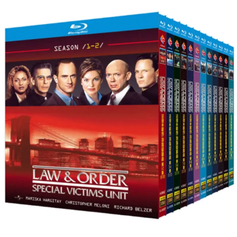 Coffret Blu-ray BD : Law & Order: Special Victims Unit Saisons 1 à 24 (1999-2022), Collection de 48 disques