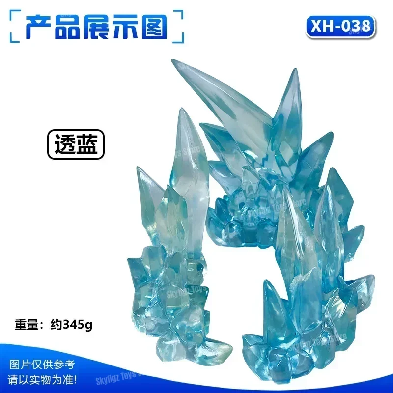 Op voorraad Wervelwind Vlam Ijs Speciale effecten Model Ornament Speelgoed Beweegbare figuur Luffy DIY Accessoires Standbasis Wind Bevroren