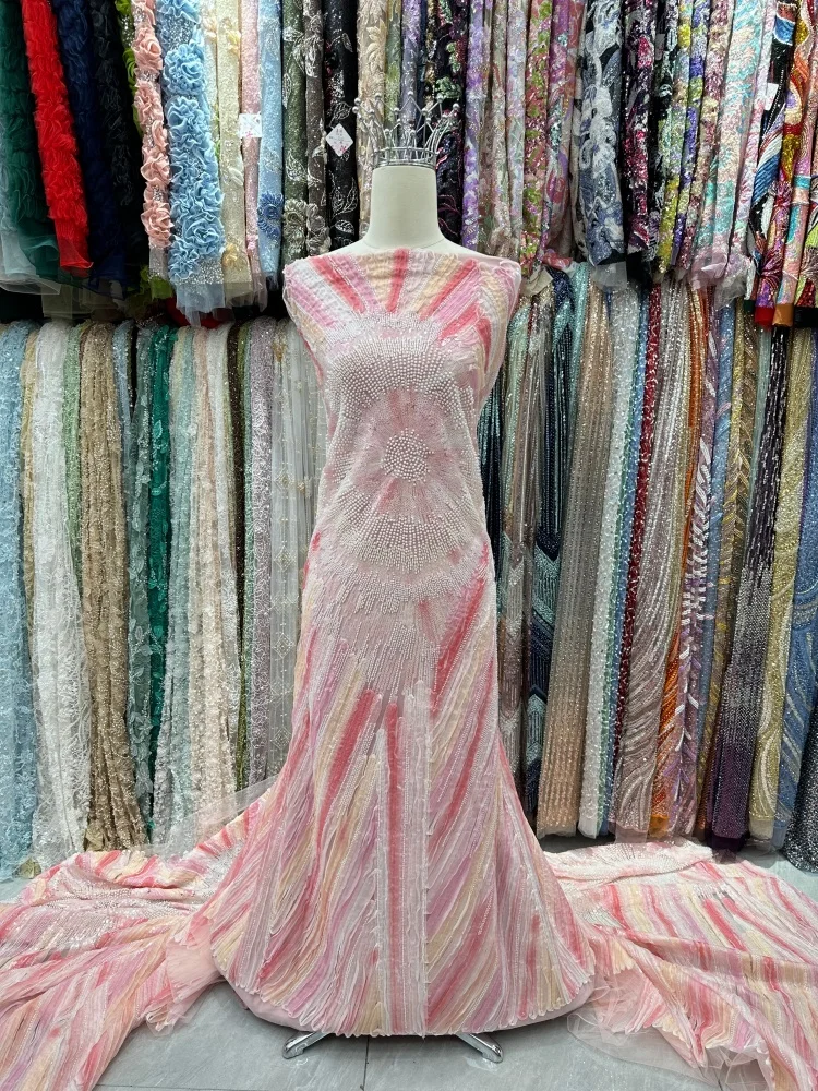 Embroidery Net Dress - 5 jardów koronki z siatki do