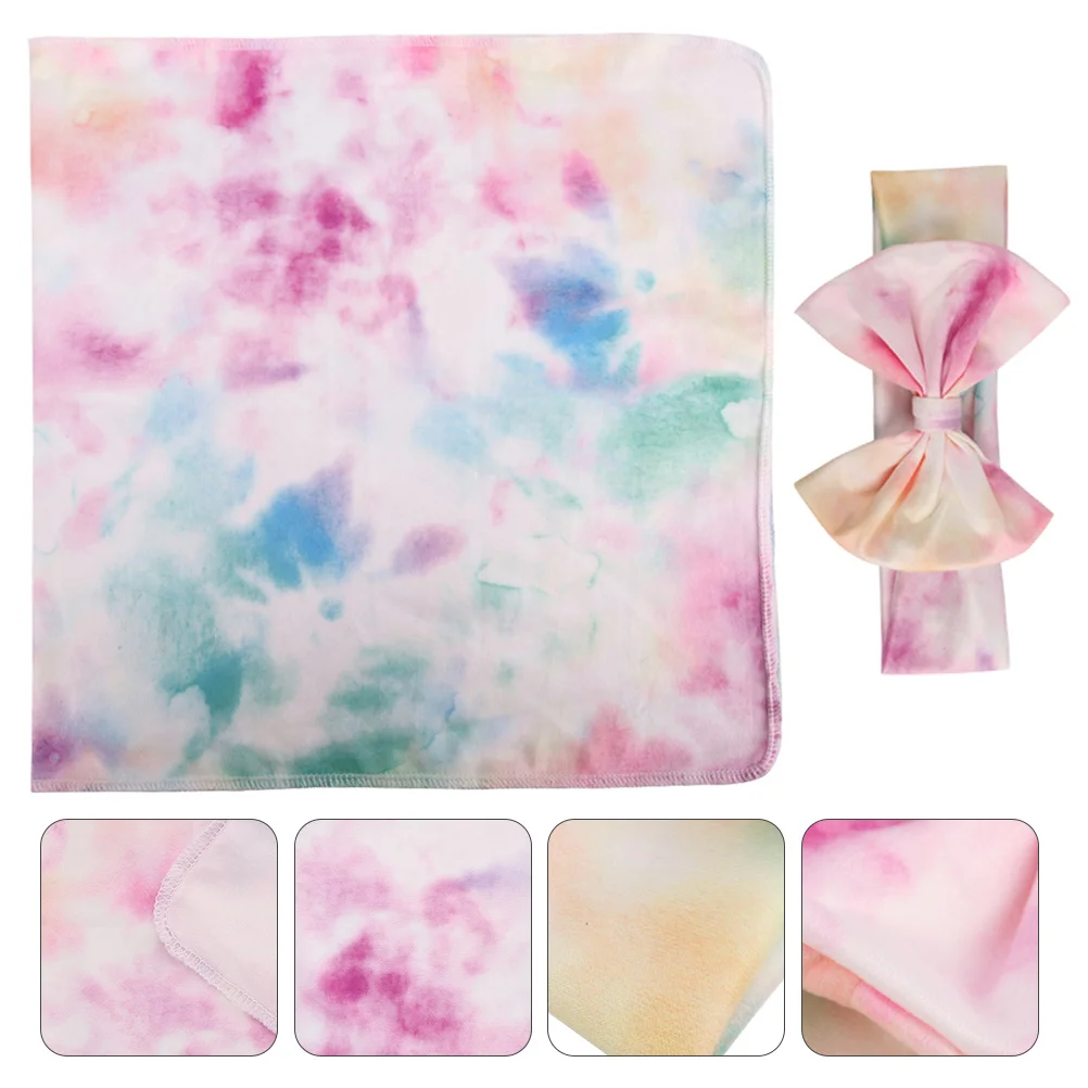 مجموعة واحدة من لفافة طباعة الأطفال، مجموعة عصابة رأس مريحة ورائعة مثالية لهدايا حديثي الولادة