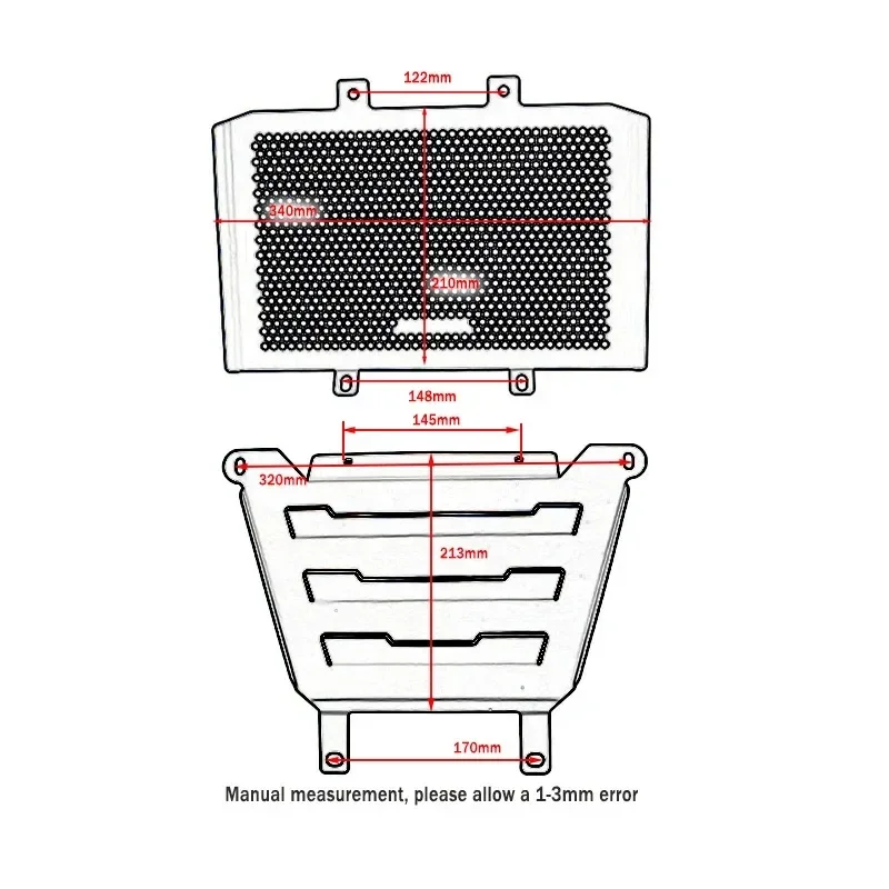 450MT Radiator Guards Protection Motorcycle Accessories Engine Radiator Cover Protector Fit For CFMOTO 450 MT MT450 2024 2025