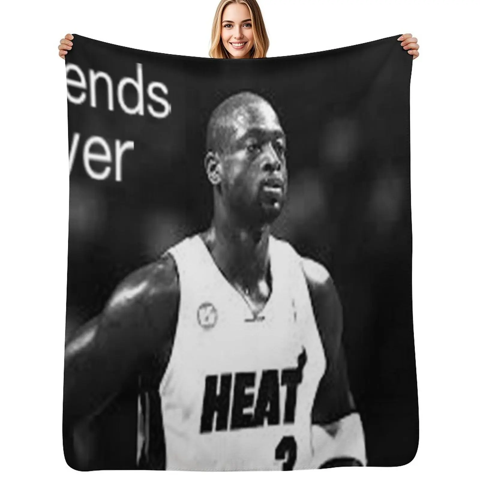 Dwyane Wade - Legends Never Die Throw Blanket Baby Luxury Plaid on the sofa Thermals For Travel Beach Luxury Designer Blankets