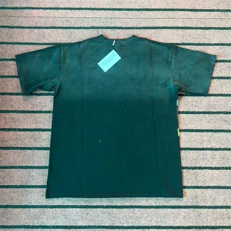 تي شيرت VALLEY Gold Medal Printing بأكمام قصيرة للرجال والنساء 1:1 أفضل جودة من القطن الخالص باللون الأسود #4