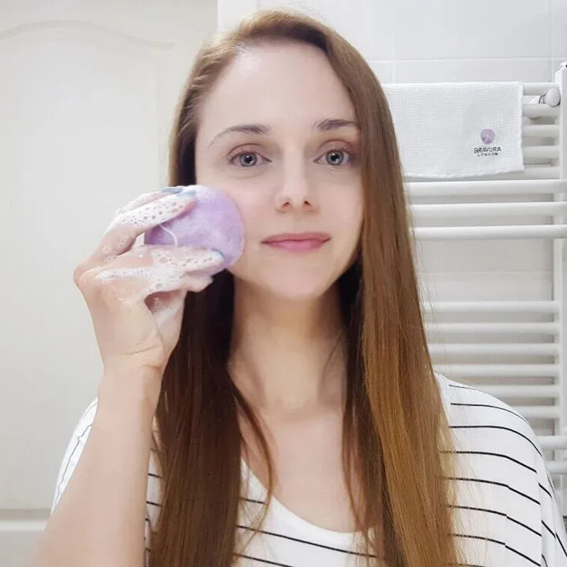 1piece Konjac Sponge Beauty Essentials 100% Natural Konjac Puff Facial Pore Cleaner Washing Sponge Face Skin Care Tools