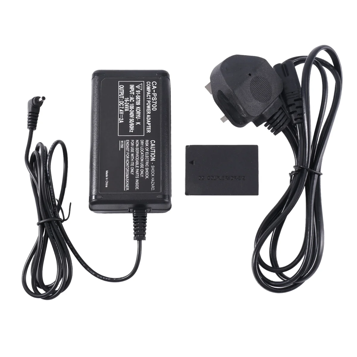 For Canon EOS M2 M50 M100 M10 Camera AC External Power Adapter ACK-E12 Charger-UK Plug