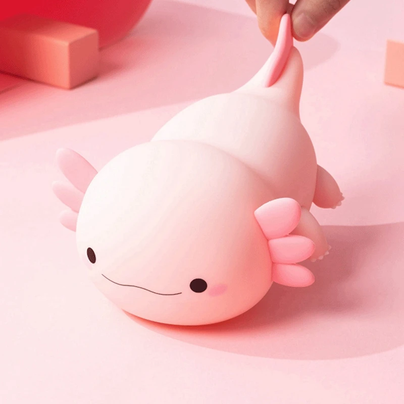 AB09-Salamander Hexagonal Dinosaur Night Light Cute Bedroom Breastfeeding Eye Protection Patting Light Salamander Night Light