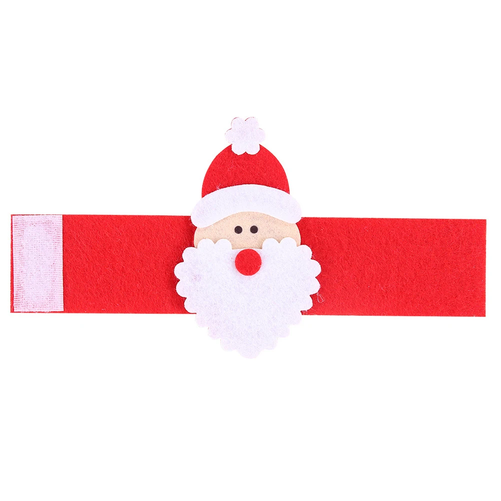 

12 Pcs Santa Claus Napkin Rings Material Party Supplies Elegant Decor Kitchen Bar Home Office Hotels Restaurants Cafes