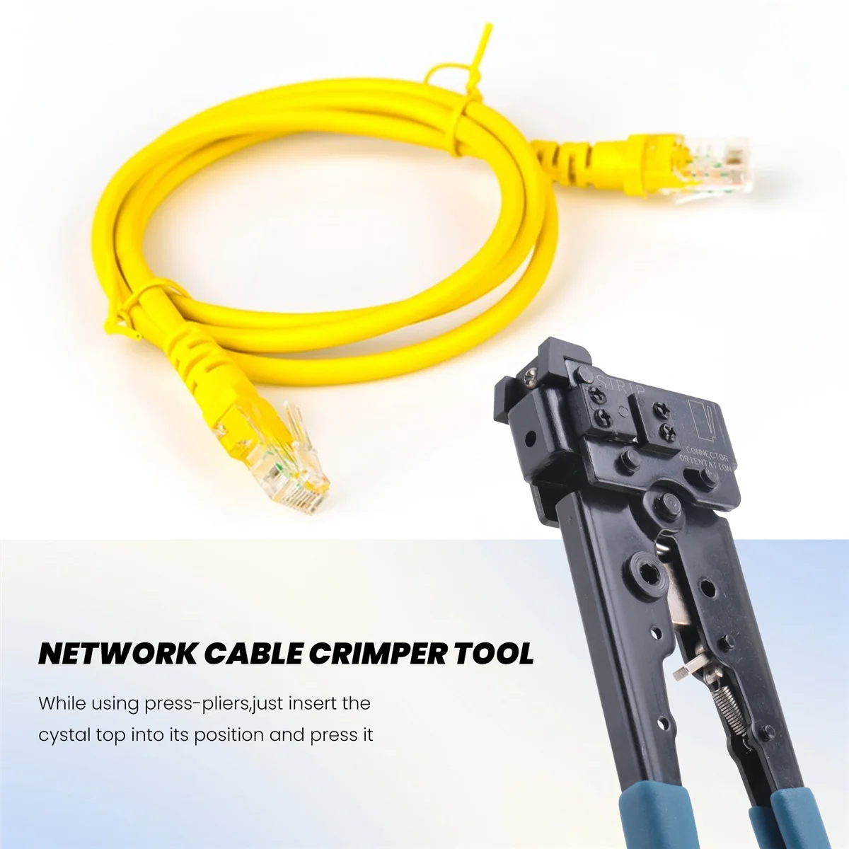 Ferramentas para RJ45 8P8C 8P LAN Ethernet Cabo de rede Ferramenta de crimpagem