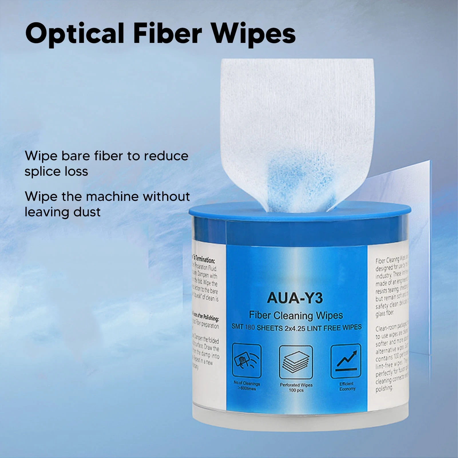 Optical  End Cleaning Paper Per Box Optical  Wipes  Cable End Connector Cleaning Dust  Paper