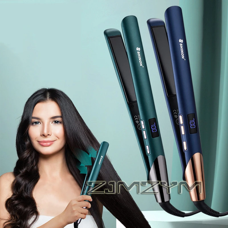 Professional Hair Straightener Hair Curler Electric Splint Flat Straight Curling Iron Plates Corrugation Hair Care Tool