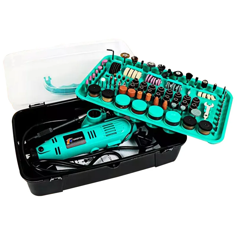 

With Grinding Accessories Set Electric Rotary Tool Mini DrillElectric Drill Dremel Grinder Mini Polishing Machines