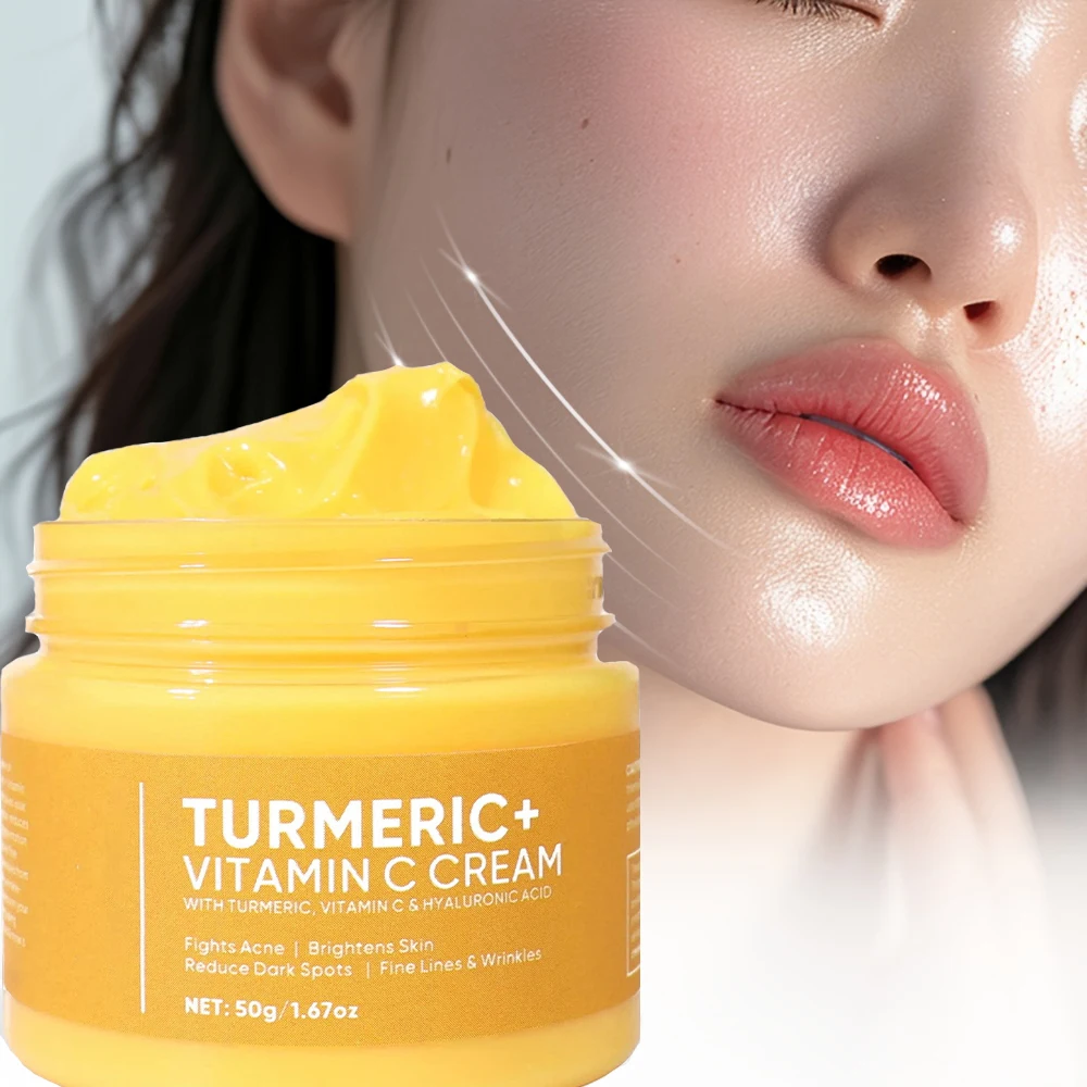 Turmeric & Vit C Cream: Erases Wrinkles, Lightens Lines, Revitalizes Tone, Deep Moisture, Optimal Facial Care for Youthful Glow