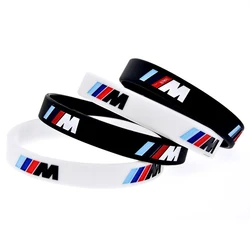 BMW Badge Bracelet M-series Sport hommes femmes chaînes en caoutchouc pour BMW E46 E90 E60 F30 F10 E39 E36 F20 G30 G20 E87 E92 E91 E30