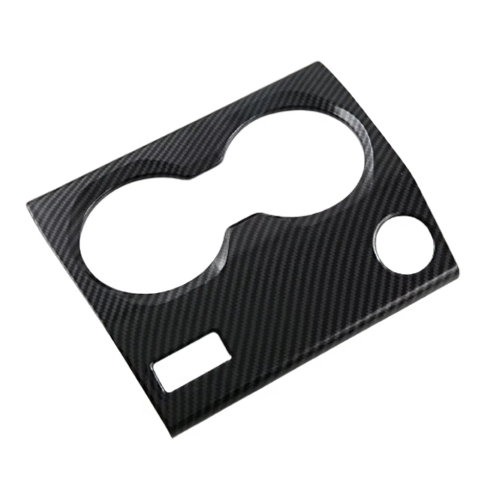 

Черная накладка на подстаканник для BMW X1 2023 (с левым рулем) АБС-пластик из углеродного волокна, накладка на крышку чашки для воды центральной консоли