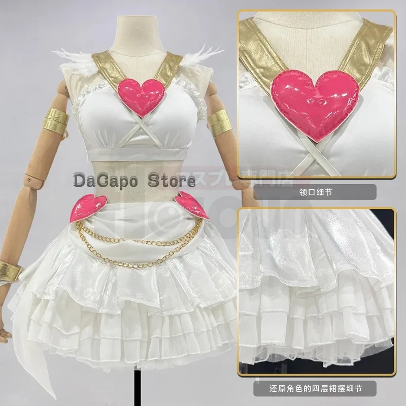 

asdh8@Panty & Stocking Cosplay with Garterbelt Anime Fancy Costume Pink Angel Lolita Dress Gown Halloween Event Party Clothes Ou