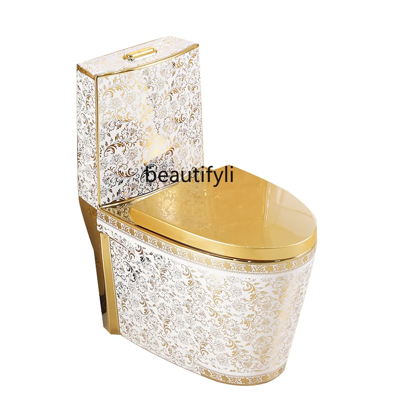 

Local tyrant gold personalized flush toilet creative toilet deodorant ceramic toilet siphon super vortex
