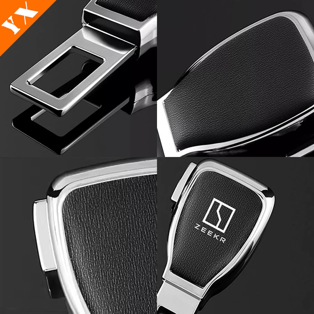 For Geely Zeekr 001 2021-2024 Accessories Stainless Seat Belt Clip Extender Seatbelt Lock Buckle Extension Plug