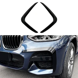 Front Bumper Spoiler Fog Lamp Cover Air Knife Splitter Body Kit For BMW X3 X4 G01 G02 M Sport 2018 2019 2020 2021