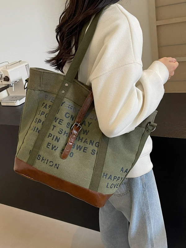 

Модная холщовая сумка-тоут, женская летняя дорожная спортивная сумка Fitn, повседневная сумка через плечо, большая сумка через плечо Capaci