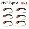 6PCS Type A  Black