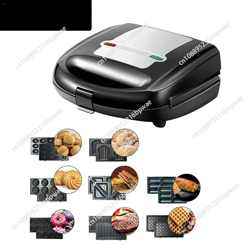 

B140 Sandwich Machine 8-in-1 Removable Plate Cake Nut Donut Waffle Machine