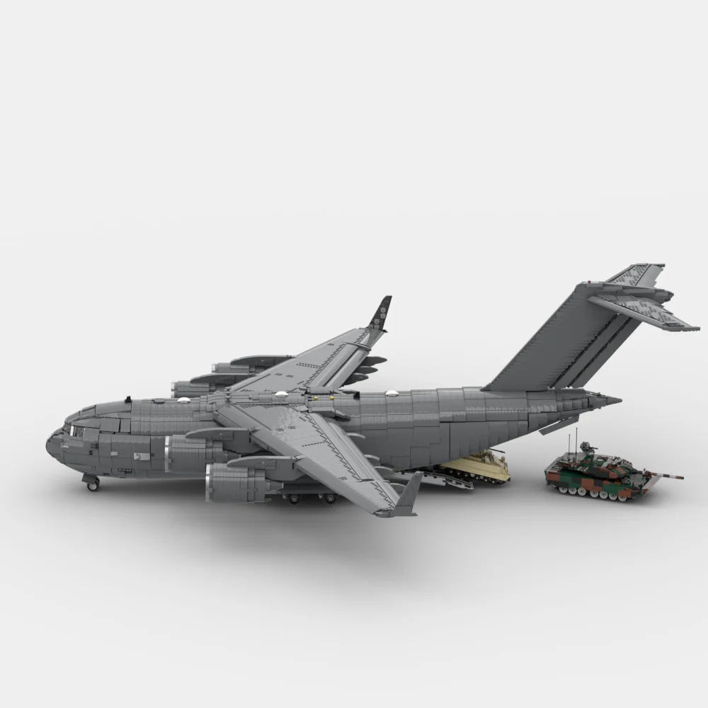 MOC Boeing C-17 Globemaster III Building Blocks Model Large Military Transport Aircraft Technology Bricks Plane Toy Kids Gift