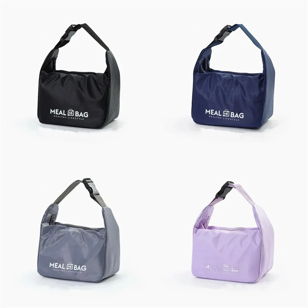 Isolierte wasserdichte Lunchtasche mit verdickter Aluminiumfolie, tragbare tragbare Thermo-Lunchbox für Büroangestellte und Studenten – Detail 5