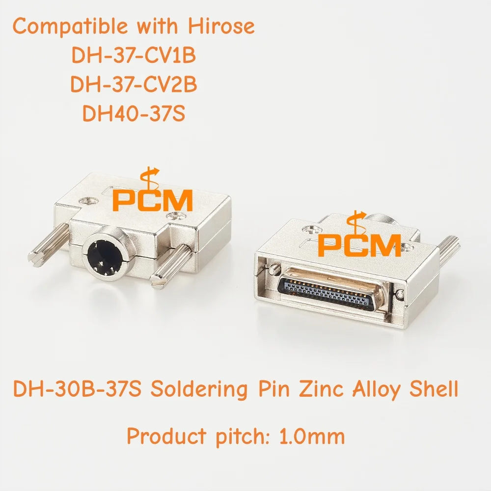 DH-30B-37S 37-Pin-Steckverbinder 1,0 mm Rastermaß Löttyp Zinklegierungsgehäuse Kompatibel mit Hirose DH-37-CV1B DH-37-CV2B DH40-37S – Detail 1