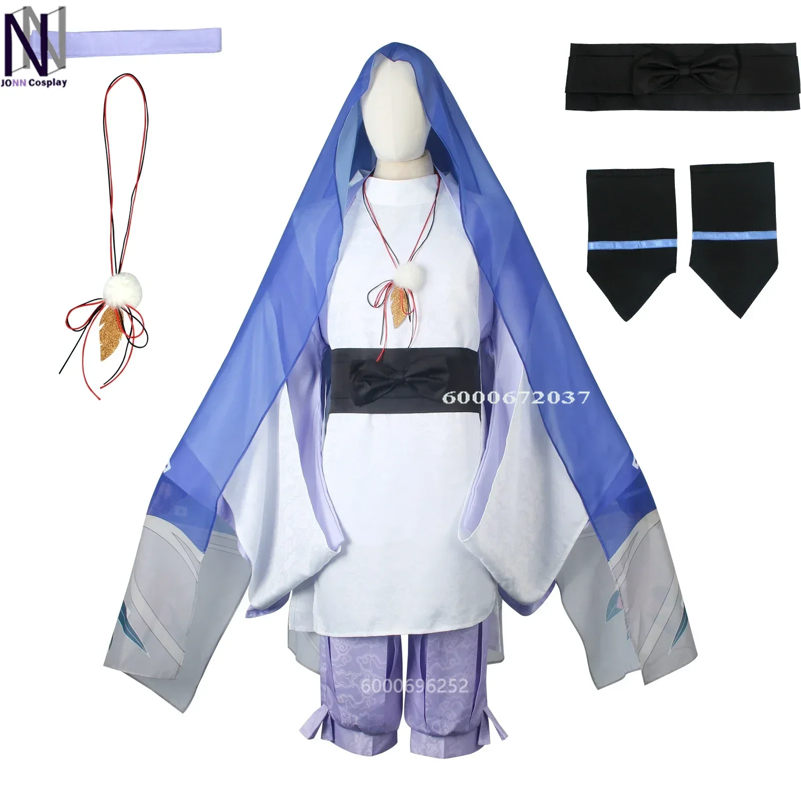 

Genshin Impact Game Scaramouche Fatui Balladeer Kunikuzushi Cosplay Costume Kabukimono Halloween Carnival Party Suit for Women