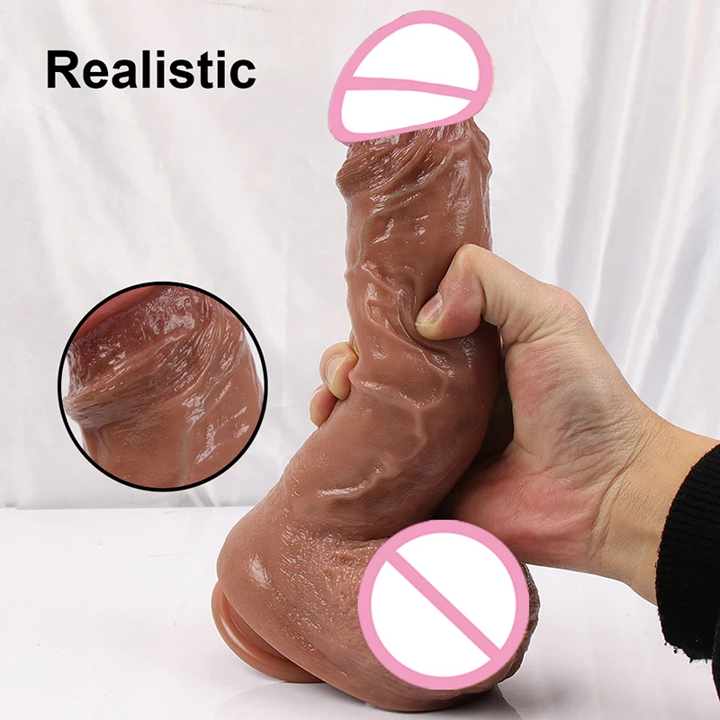 Soft Silicone Dildo Realistic Huge Penis Cheap Small Anal Suction Cup Thick Dick Butt Plug Sex Toys For Men Women Strapon Orgasm