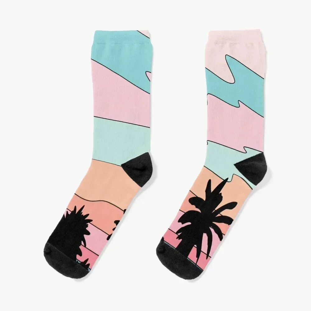 

Beach sunset by Elebea Socks gift new year anti slip football new in's Socks Women Men's