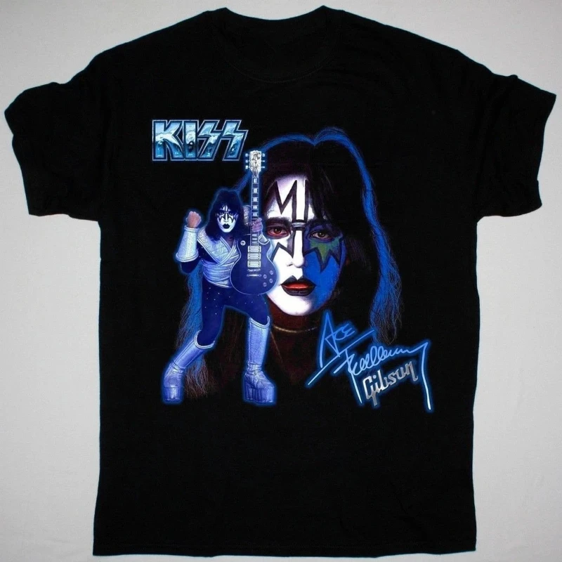 

RIP Ace Frehley Cotton Black Men Women Classic Shirt Crew Neck Short Sleeve Top All Seasons Casual Fashion Soft Perfect Tees