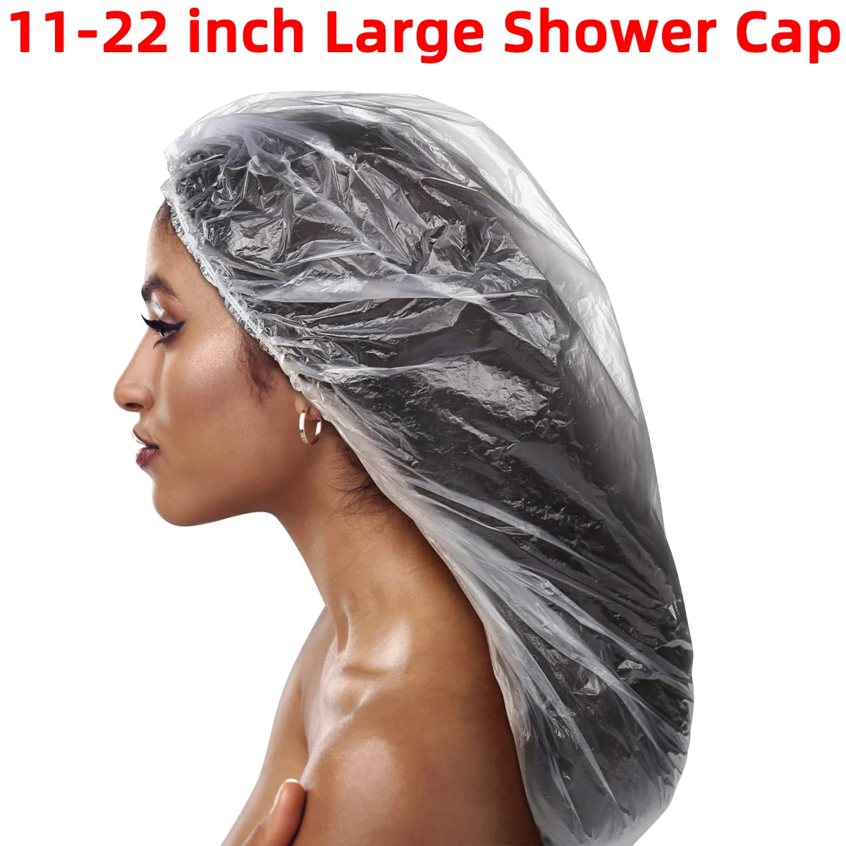 10pcs Disposable Shower Conditioning Processing Caps XX-Large Size for Processing Conditioning  Showering Voluminous Hair