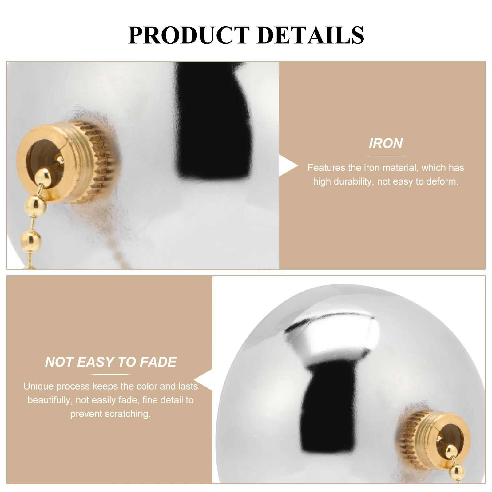 2pcs Lamp Ceiling Fan Chandelier Metal Replacement Light Ceiling Fan Pull Rope Replacement Metal Lamp Pull Cord