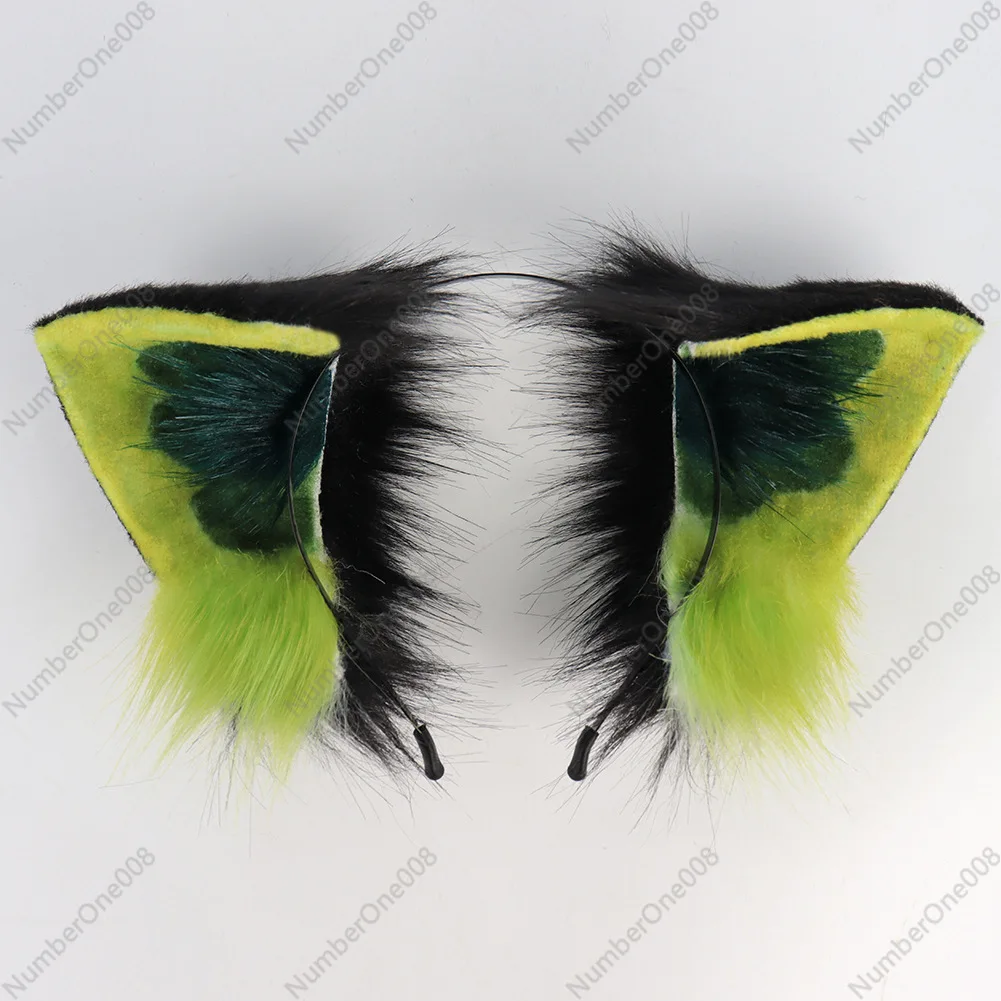 

Повязка на голову с кошачьими ушками, плюшевая выставка в виде комиксов, аксессуар для волос с ушками животных, головной убор с кошачьими ушками