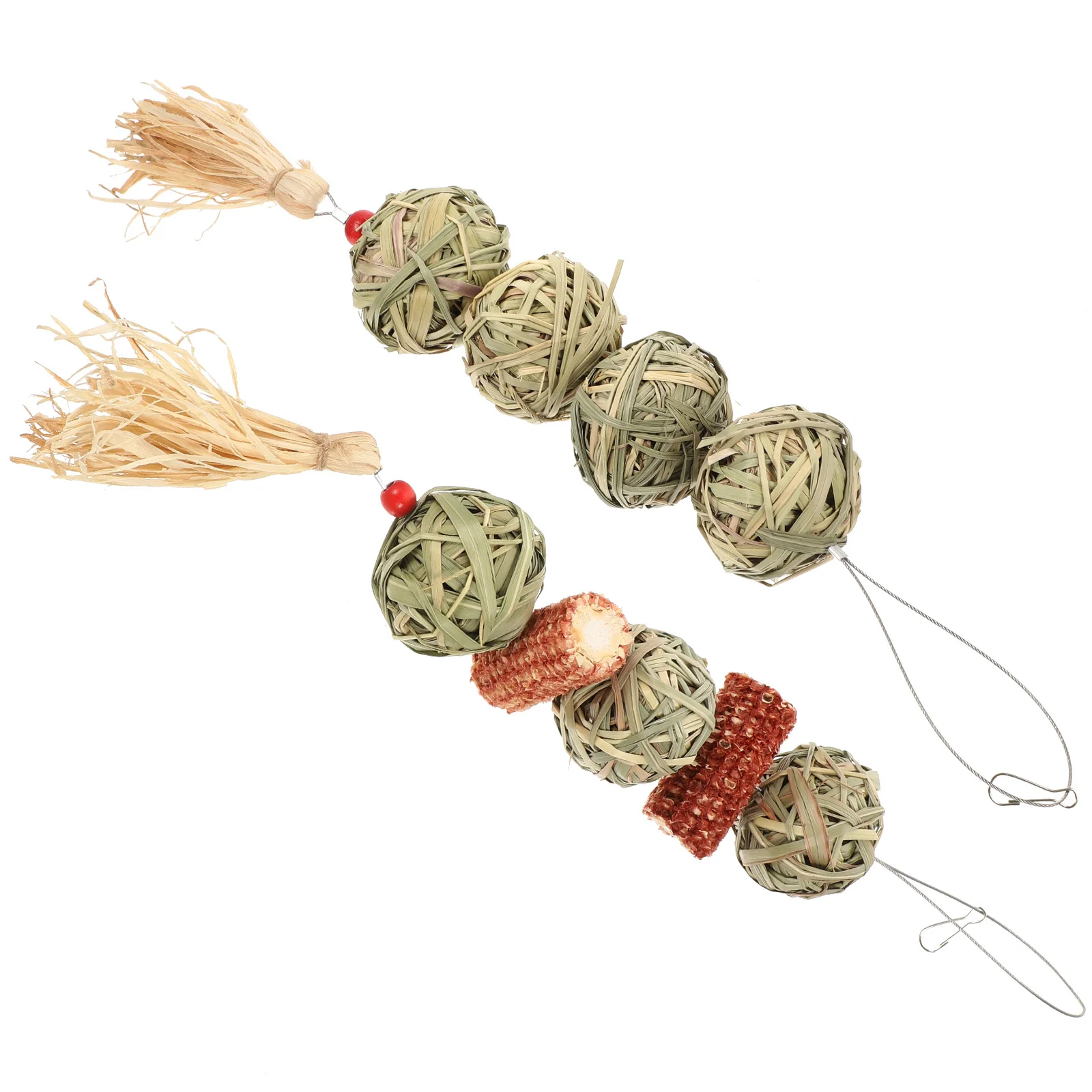 2 قطعة كرات مضغ الحيوانات الأليفة الصغيرة الهامستر أرنب خنزير غينيا الأسنان طحن العض مضغ لوازم قفص اكسسوارات للأرانب