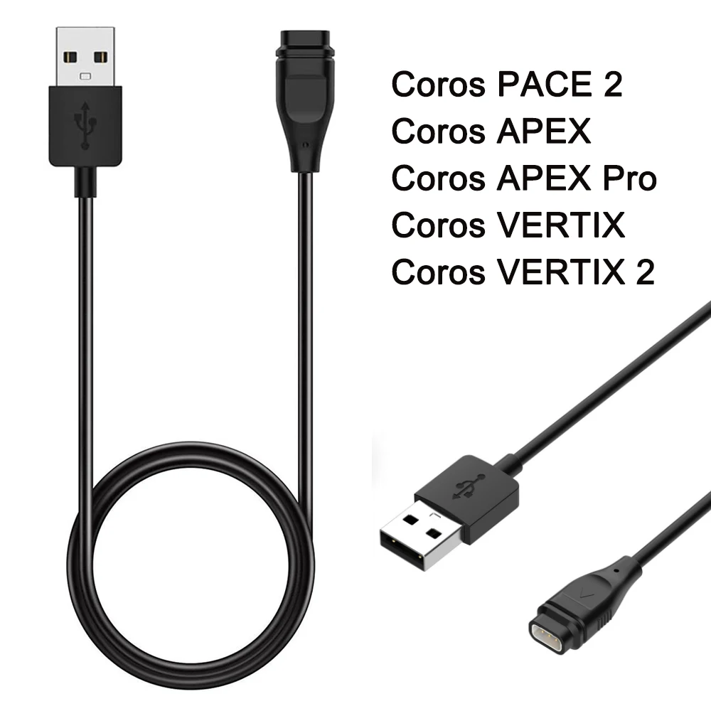 Coros PACE 2 APEX APEX Pro VERTIX 2 용 충전기, Coros 스마트 워치 USB 충전 케이블 코드 교체