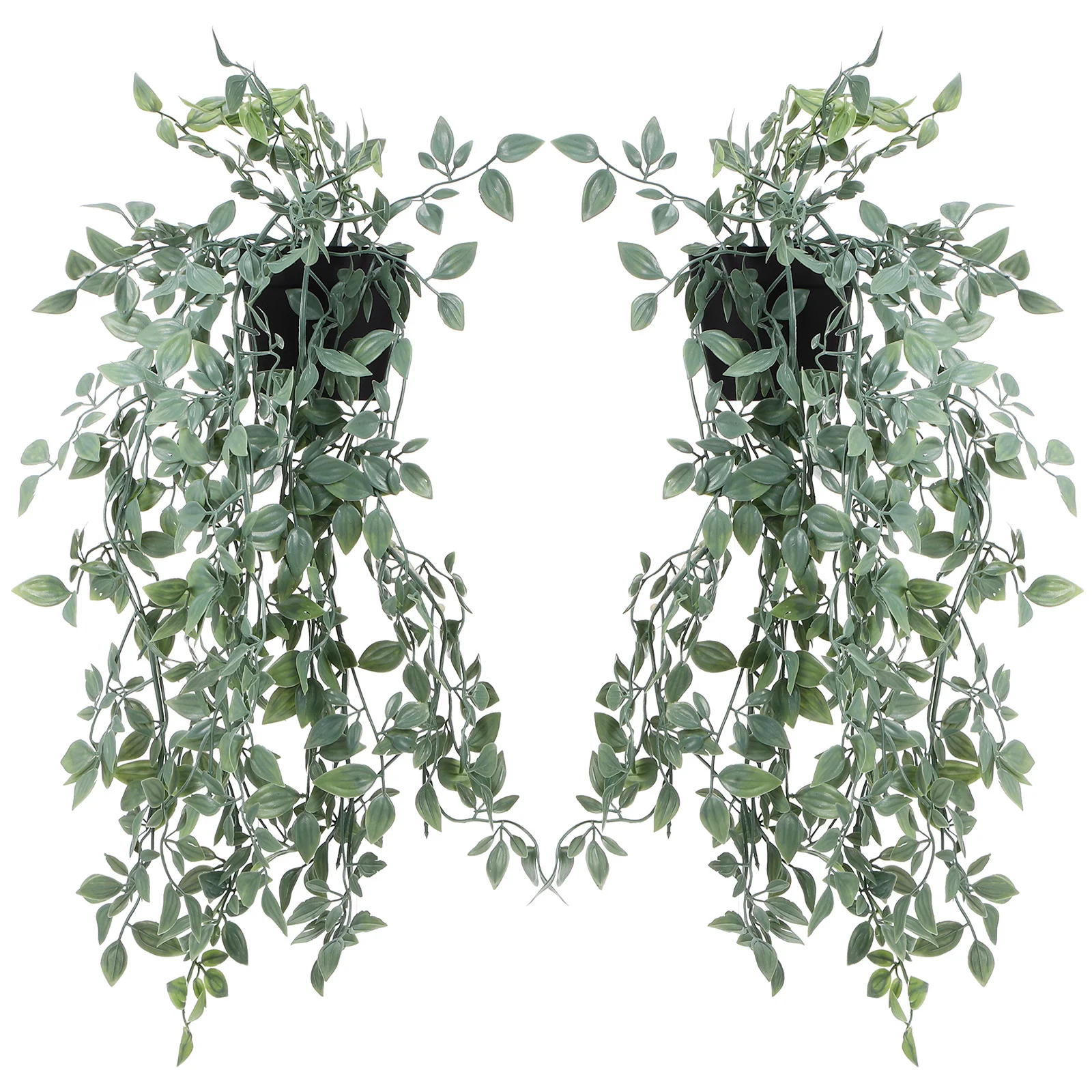 

2Pcs Faux Hanging Plants Lifelike Eucalyptus for Home Decor Easy to Maintain Indoor Outdoor Greenery Artificial Plants Hanging