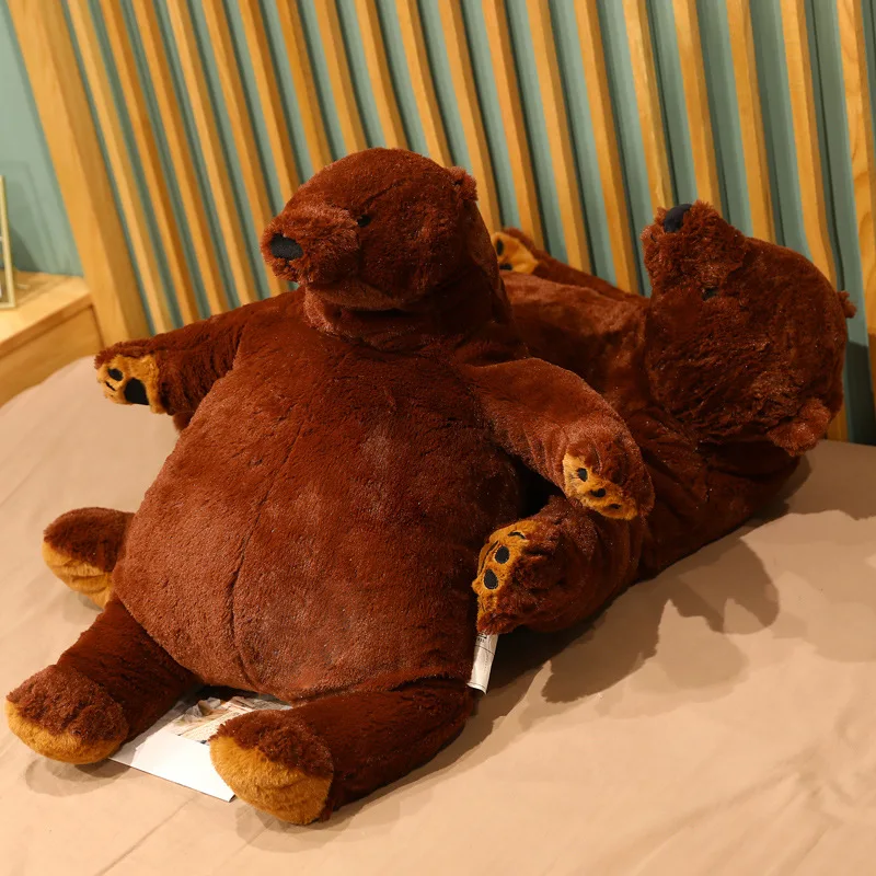 40cm Simulation Brown Bear Plush Toys Giant Plush Teddy Bear Toy Stuffed Animals Soft Pillow Cushion Girl Kids Birthday Gifts